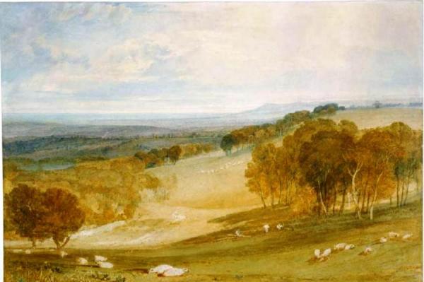 The Vale Of Pevensey From Rosehill Park by Joseph Mallord William Turner