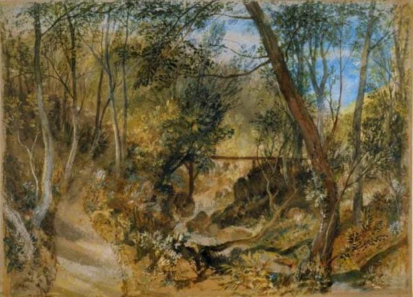 The Woodwalk, Farnley Hall by Joseph Mallord William Turner Oil Painting Reproductions