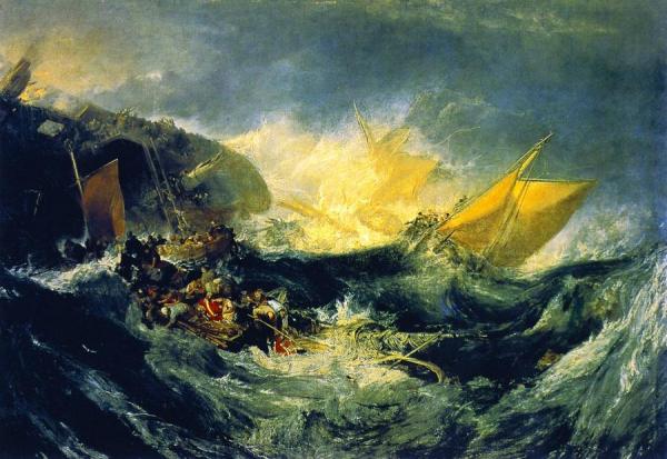 The Wreck Of A Transport Ship by Joseph Mallord William Turner