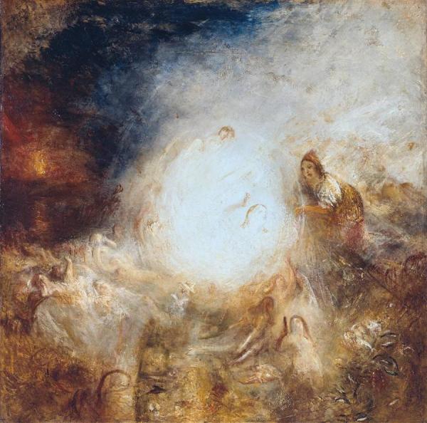 Undine Giving The Ring To Massaniello, Fisherman Of Naples by Joseph Mallord William Turner