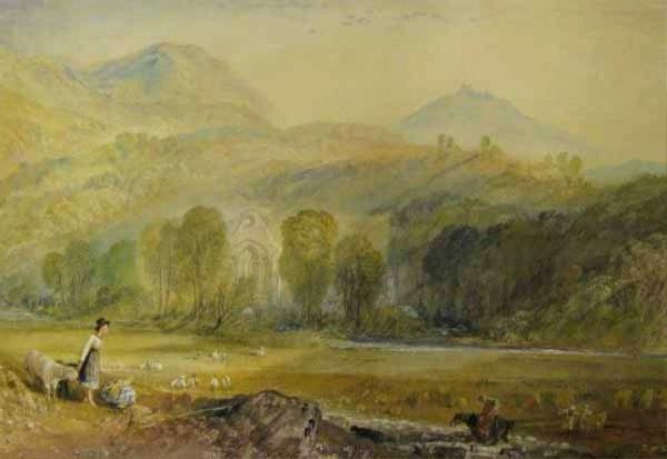 Valle Crucis Abbey, Denbighshire by Joseph Mallord William Turner