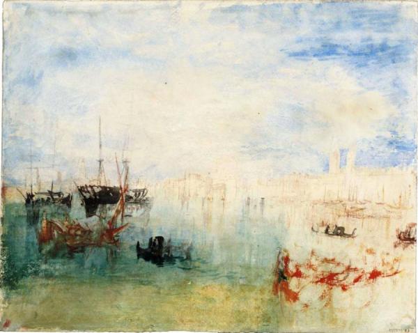 Venice, Shipping Moored Off The Riva Degli Schiavoni by Joseph Mallord William Turner