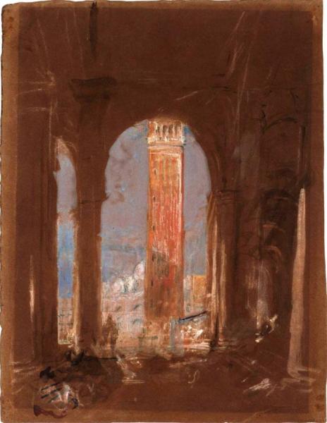 Venice, The Campanile And San Marco, From The Atrio Of The Palazzo Reale by Joseph Mallord William Turner