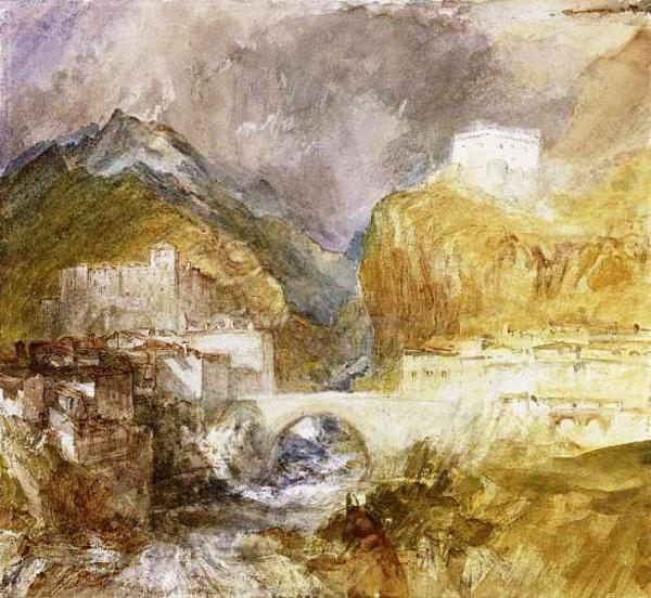 Vèrres In The Val D'aosta by Joseph Mallord William Turner