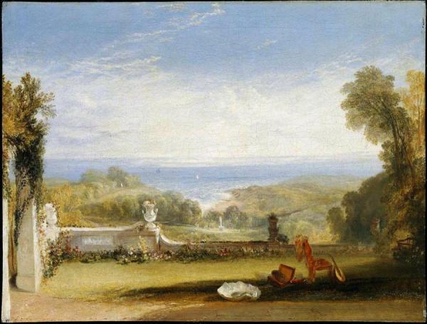 View From The Terrace Of A Villa At Niton, Isle Of Wight, From Sketches By A Lady by Joseph Mallord William Turner