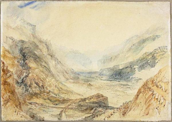 View In The St. Gotthard Pass, Switzerland by Joseph Mallord William Turner Oil Painting Reproductions