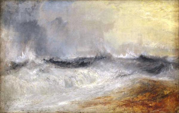 Waves Breaking Against The Wind by Joseph Mallord William Turner