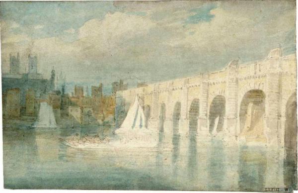 Westminster Bridge, With The Abbey Seen Across The River by Joseph Mallord William Turner
