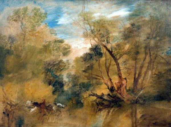 Joseph Mallord William Turner Willows Beside A Stream