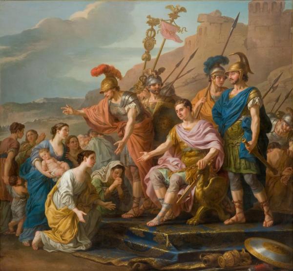 Coriolan's Family Imploring Him Not To Besiege Rome by Joseph Marie Vien