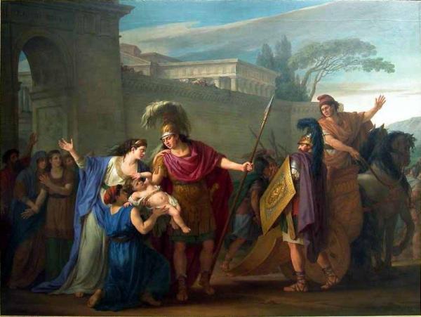 Hector Taking Leave Of Andromache by Joseph Marie Vien
