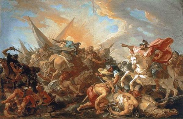 Joshuah Ordering The Sun To Stand Still by Joseph Marie Vien