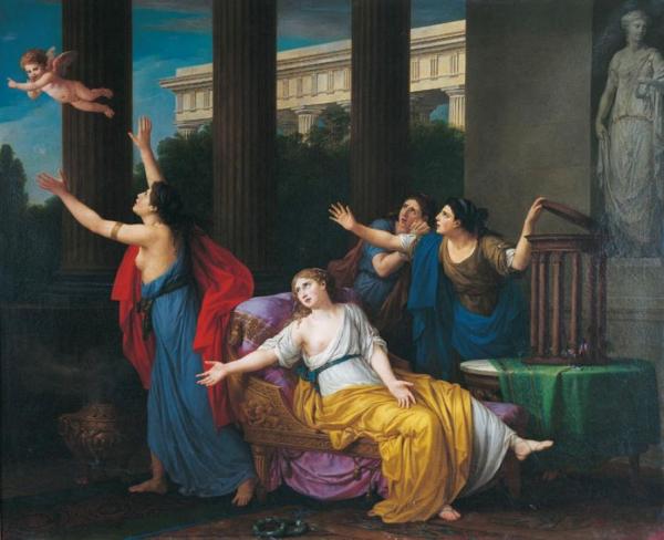 Love Fleeing Slavery by Joseph Marie Vien Oil Painting Reproductions