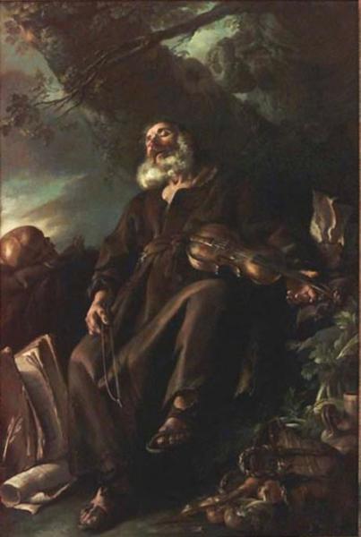 Sleeping Hermit by Joseph Marie Vien