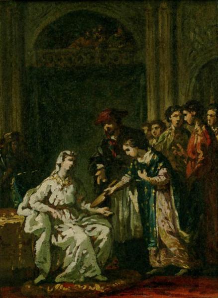St Louis Giving Regency To Blanche Of Castille by Joseph Marie Vien