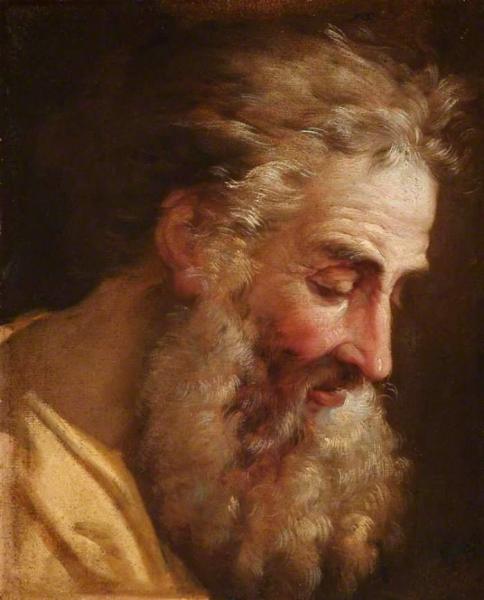 Study Of The Head Of An Old Bearded Man by Joseph Marie Vien Oil Painting Reproductions