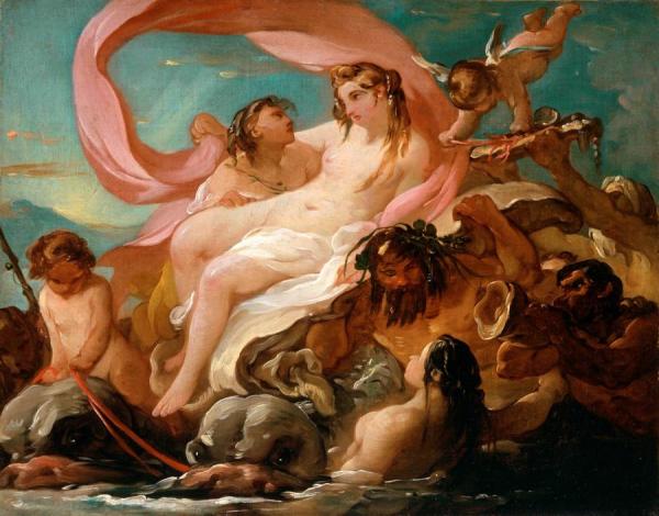 Venus Emerging From The Sea by Joseph Marie Vien Oil Painting Reproductions