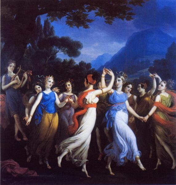 The Dance Of The Muses by Joseph Paelinck Oil Painting Reproductions