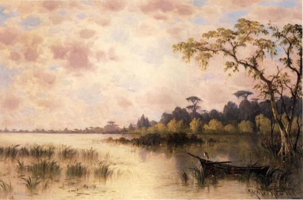 Bayou Landscape by Joseph R Meeker Oil Painting Reproductions