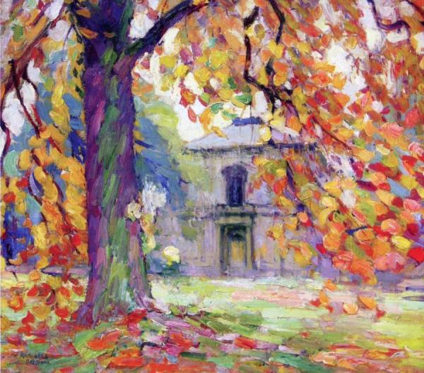 Autumn Rue Engeland (uccle, Belgium) by Joseph Raphael