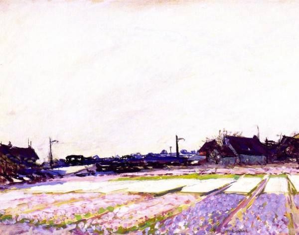 Hyacinth Field, Belgium by Joseph Raphael