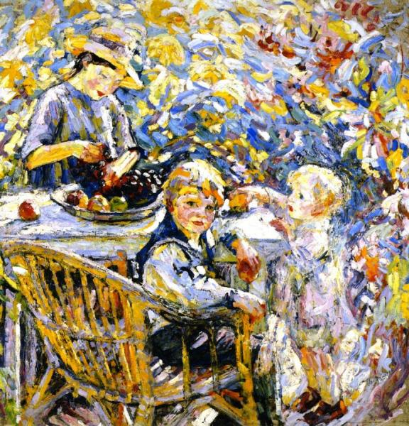 In The Orchard by Joseph Raphael Oil Painting Reproductions