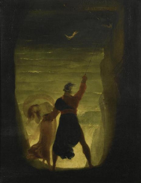 A Scene From The Tempest, Prospero And Ariel by Joseph Severn