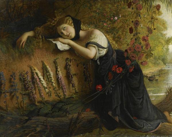Ophelia, 1860 by Joseph Severn