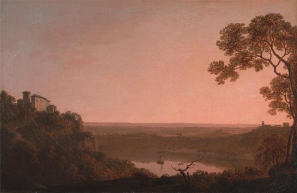 Lake Nemi by Joseph Wright Of Derby