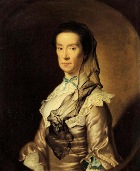 Portrait Of Catherine, Mrs John Mason Of Morton Hall by Joseph Wright Of Derby