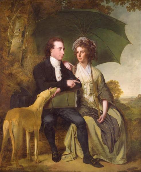 The Rev. And Mrs.thomas Gisborne,of Yoxhall Lodge,leicestershire by Joseph Wright Of Derby