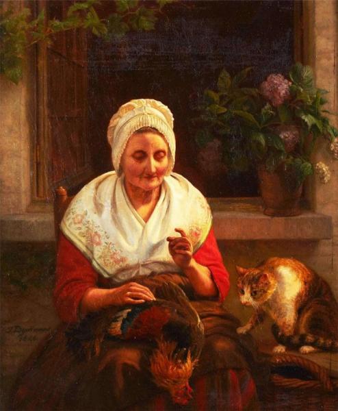 The Busy Housewife by Josephus Laurentius Dyckmans