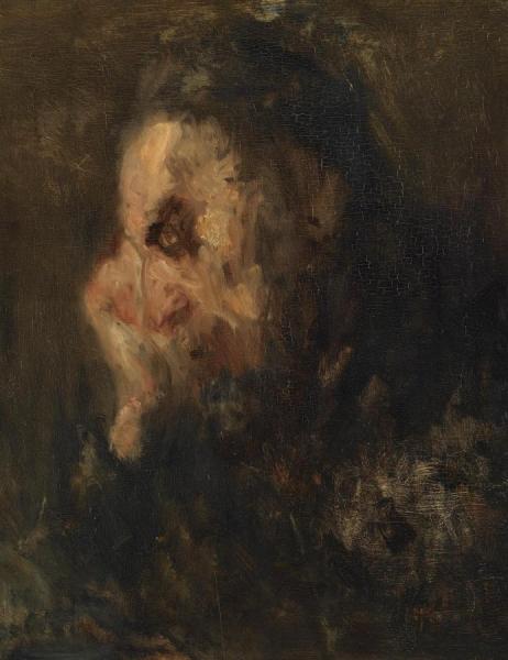 A Rabbi by Jozef Israels Oil Painting Reproductions