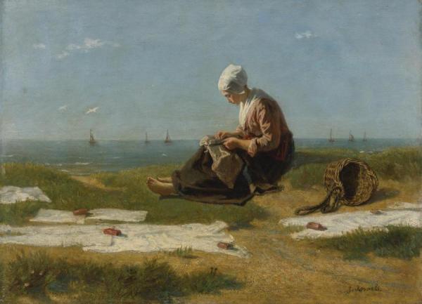 A Young Woman From Katwijk by Jozef Israels