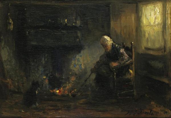 Jozef Israels At The Hearth