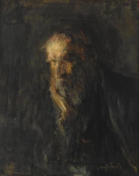 Jozef Israels Portrait Of An Old Man