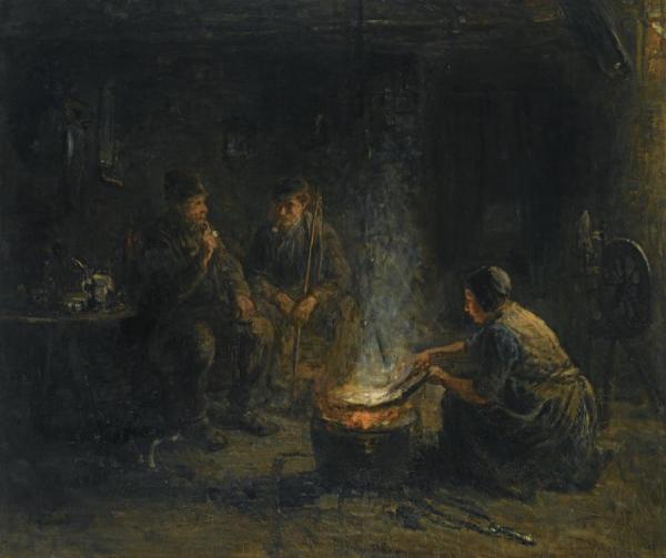 Preparing The Meal by Jozef Israels