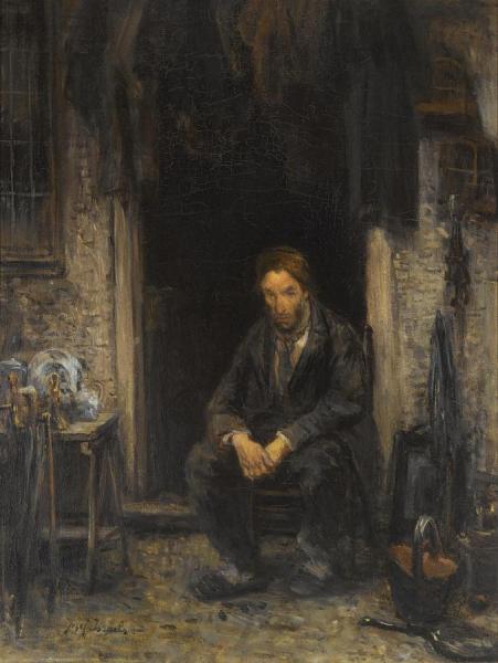 Son Of The Chosen People by Jozef Israels Oil Painting Reproductions