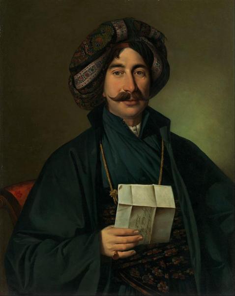 Man In Ottoman Dress by Jozef Jakob Tominc Oil Painting Reproductions