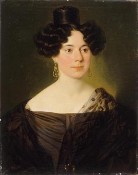 Woman With A Shawl by Jozef Jakob Tominc Oil Painting Reproductions
