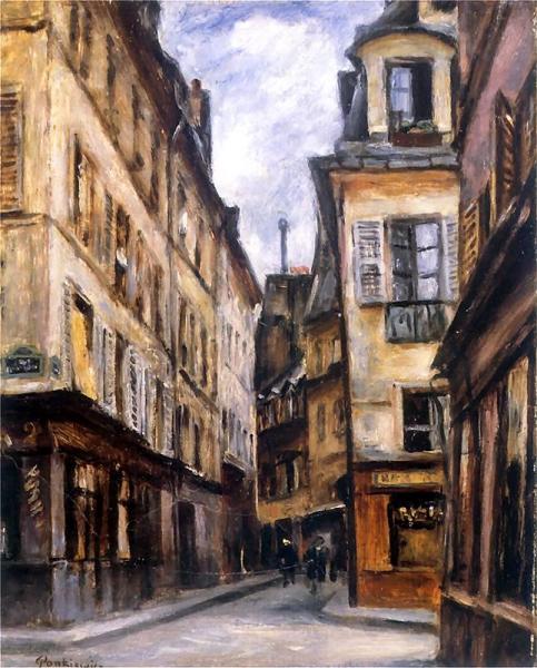 Rue Cardinale In Paris by Jozef Pankiewicz
