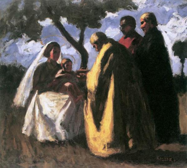 The Three Magi by Jozsef Koszta Oil Painting Reproductions