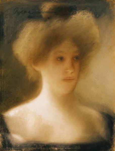 Portrait Of A Blonde Lady by József Rippl-rónai
