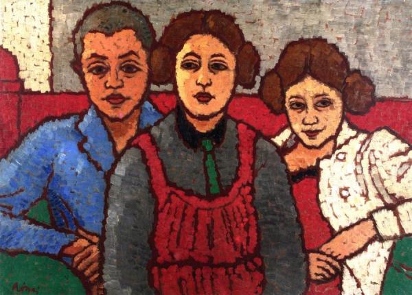 Three Figures by József Rippl-rónai Oil Painting Reproductions
