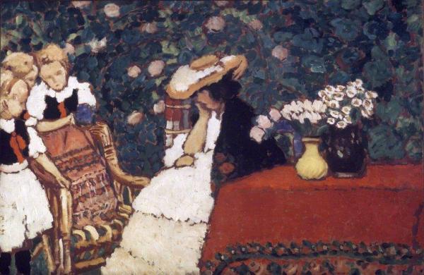 Woman With Three Girls by József Rippl-rónai Oil Painting Reproductions