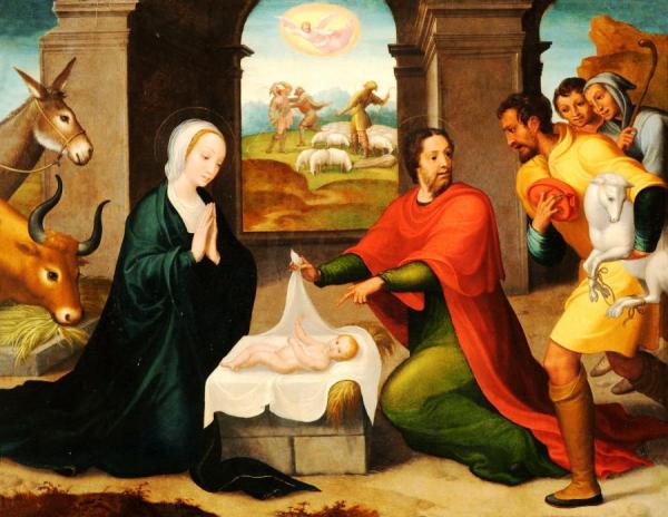 Juan Correa De Vivar Adoration Of The Shepherds