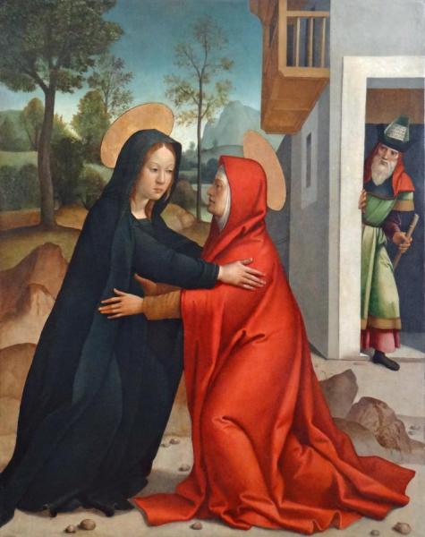 La Visitation by Juan Correa De Vivar Oil Painting Reproductions