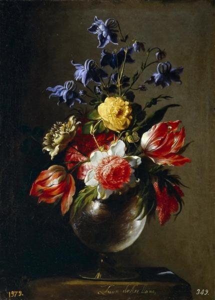 Flowers In A Vase by Juan De Arellano