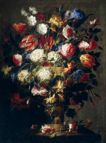 Flowers In A Vase by Juan De Arellano