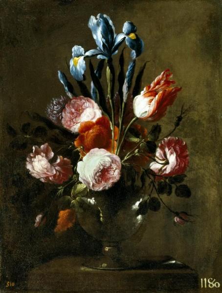 Flowers In A Vase by Juan De Arellano